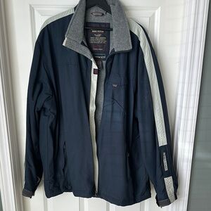 Abercrombie & Fitch Men's Navy and Gray Coat